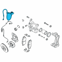 OEM 2022 Hyundai Venue Hose-Brake Front, LH Diagram - 58731-K2000