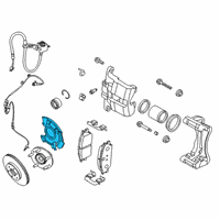 OEM Hyundai Venue Cover-FR Brake Disc Dust LH Diagram - 51755-K2000