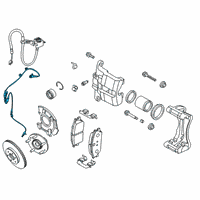 OEM Hyundai Venue Sensor Assembly-Wheel Speed, LH Diagram - 58930-K2300