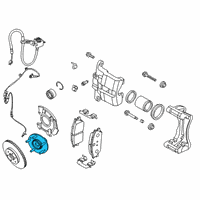 OEM Hyundai Front Wheel Hub Assembly Diagram - 51750-J4000