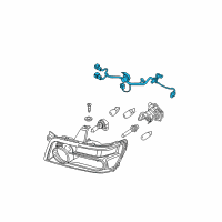 OEM 2009 Infiniti QX56 Harness Assembly - Head Lamp Diagram - 26242-ZC26A