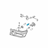 OEM 2007 Infiniti QX56 Bulb Diagram - 26261-7S000