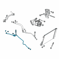 OEM 2018 Chevrolet Corvette Liquid Line Diagram - 84398337