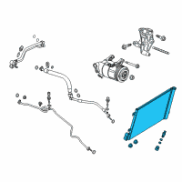 OEM 2015 Chevrolet Corvette Condenser Diagram - 23237860