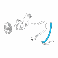 OEM 2003 Ford Ranger Power Steering Hose Diagram - F87Z3A713HA