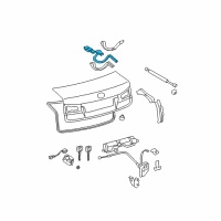 OEM Lexus IS350 Hinge Assy, Luggage Compartment Door, RH Diagram - 64510-53020