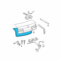 OEM 2010 Lexus IS350 Weatherstrip, Luggage Compartment Door Diagram - 64461-53020