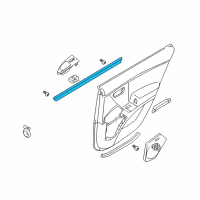 OEM 2011 Hyundai Azera Weatherstrip-Rear Door Belt Inside LH Diagram - 83231-3L000