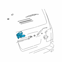 OEM 2003 Toyota Land Cruiser Rear Motor Diagram - 85080-60170