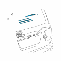 OEM 2005 Toyota Land Cruiser Blade Assembly Diagram - 85242-60050