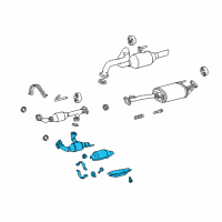 OEM 2022 Lexus GX460 Front Exhaust Pipe Assembly Diagram - 17450-38170