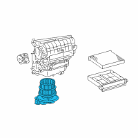 OEM Lexus RC200t Motor Sub-Assy, Blower Diagram - 87103-30471