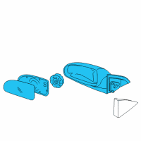 OEM 2008 Hyundai Elantra Mirror Assembly-Outside Rear View, RH Diagram - 87620-2H520