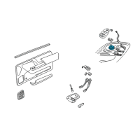 OEM 1999 Chevrolet Camaro Switch Asm-Side Window Diagram - 10402842