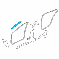 OEM Nissan Altima GARNISH Assembly-Front Pillar, RH Diagram - 76911-6CA0A