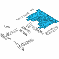 OEM 2015 Chevrolet City Express Front Floor Pan Diagram - 19317194