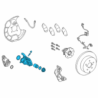 OEM 2015 Lexus NX200t Rear Passenger Disc Brake Cylinder Assembly Diagram - 47830-78010
