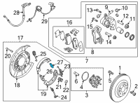 OEM Kia Adjuster Diagram - 582533E000