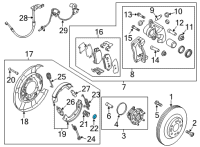 OEM Hyundai Washer-Shoe Hold Down Diagram - 58277-37000