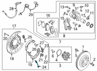 OEM Kia Spring-Shoe Return Diagram - 582683M010