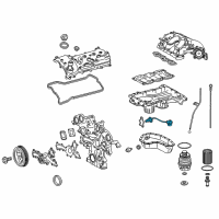 OEM Lexus RX350L Sensor, Engine Oil L Diagram - 89491-48040