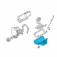 OEM 1997 Oldsmobile Cutlass Supreme Oil Pan Diagram - 12512670