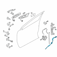 OEM Ford Edge Release Cable Diagram - FT4Z-58221A00-A