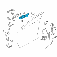 OEM 2021 Ford Edge Handle, Inside Diagram - KT4Z-5822600-CA