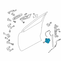 OEM 2015 Lincoln MKZ Latch Diagram - AE8Z-5421813-F