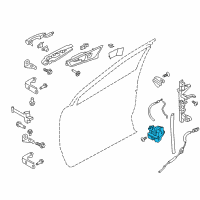 OEM 2013 Ford Fusion Latch Diagram - AE8Z-5421813-F