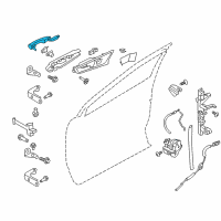 OEM 2019 Ford Edge Handle, Outside Diagram - JS7Z-5422404-CAPTM