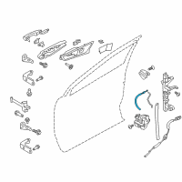 OEM 2015 Ford Edge Release Cable Diagram - FT4Z-58221A00-D