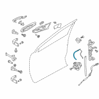 OEM 2016 Ford Edge Release Cable Diagram - FT4Z-58221A00-D