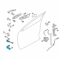 OEM 2018 Lincoln MKX Lower Hinge Diagram - FT4Z-5822811-B