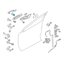 OEM Ford Mustang Lock Cylinder Assembly Diagram - DS7Z-5421991-C