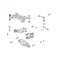 OEM 2010 Acura ZDX Rubber, Rear Sub-Frame Insulator (Upper) Diagram - 50361-STX-A01