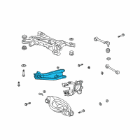 OEM Acura Arm, Left Rear Trailing Diagram - 52372-STX-A02