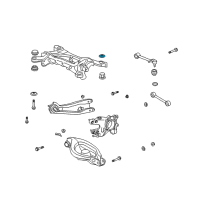 OEM 2012 Acura ZDX Stopper, Rear Sub-Frame Mounting Diagram - 50371-STX-A02