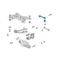 OEM 2008 Acura MDX Arm Assembly, Left Rear (Upper) Diagram - 52400-STX-A11