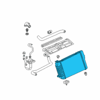 OEM Pontiac Radiator Diagram - 52470330