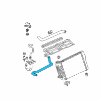 OEM Chevrolet Camaro Radiator Outlet Hose Diagram - 10257067