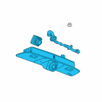 OEM 2019 Chevrolet Blazer License Lamp Assembly Diagram - 84725116