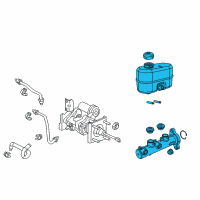 OEM Ram 2500 Brake Master Cylinder Diagram - 68386723AA