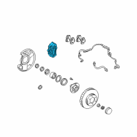 OEM 2000 Toyota Tundra Caliper Diagram - 47750-0C011