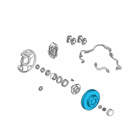 OEM 2003 Toyota Tundra Rotor Diagram - 43512-0C011