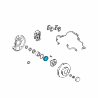 OEM 2003 Toyota Tundra Hub Assembly Seal Diagram - 90312-95001