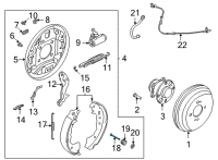 OEM Nissan Pin-Anti Shoe Rattle Diagram - 44081-5RB0B