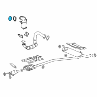 OEM 2016 Chevrolet Cruze Preconverter Seal Diagram - 12641115