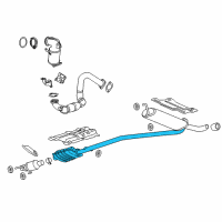 OEM 2022 Buick Encore Muffler & Pipe Diagram - 42733926