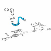 OEM 2017 Buick Encore EXHAUST FRONT PIPE ASSEMBLY Diagram - 42630792